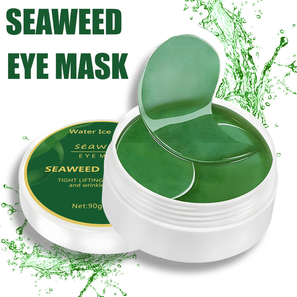 Seaweed Crystal Eye Mask; It Is Rich in Seaweed, Collagen and Hyaluronic Acid, Which Can Smooth Fine Lines, Fade Dark Circles, Tightens and Nourishes the Skin, Makes the Skin Smoothes and Softens the Eyes
