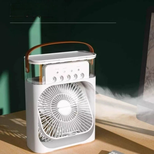 3 In 1 Fan AIr Conditioner Household Mini Air Cooler LED Night Light Portable Humidifier Air Adjustment Fan Office Home Fan