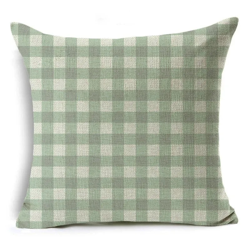 Green Pattern Decorative Cushion Cover Floral Pillow Cover for Car Sofa Decorative Pillow Cover Home Pillow -