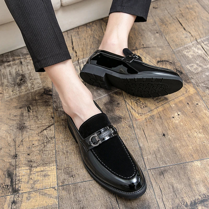 Men's Dress Shoes Trend Office Social Leather Shoes For Men Large Size 48 Casual Business Wedding Formal Shoes Male