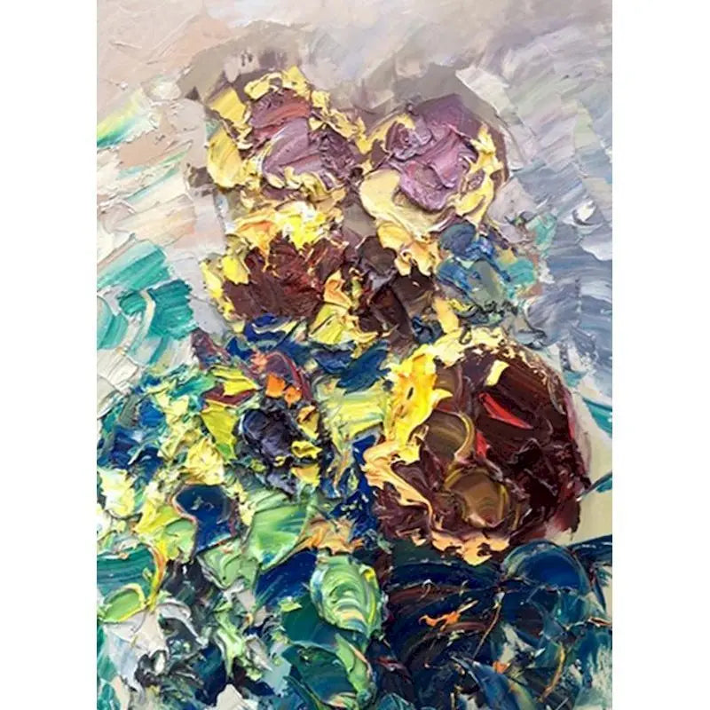Painting By Numbers Abstract Plain Flowers For Adults Handmade On Canvas Gift Artwork Pictures Paint Set Coloring By Number