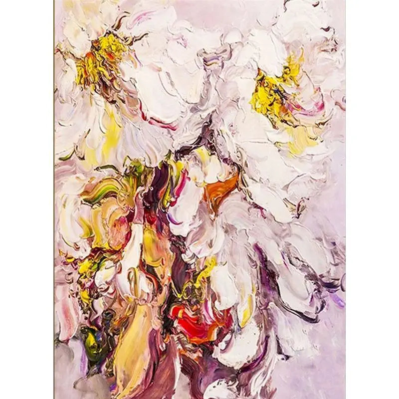 Painting By Numbers Abstract Plain Flowers For Adults Handmade On Canvas Gift Artwork Pictures Paint Set Coloring By Number