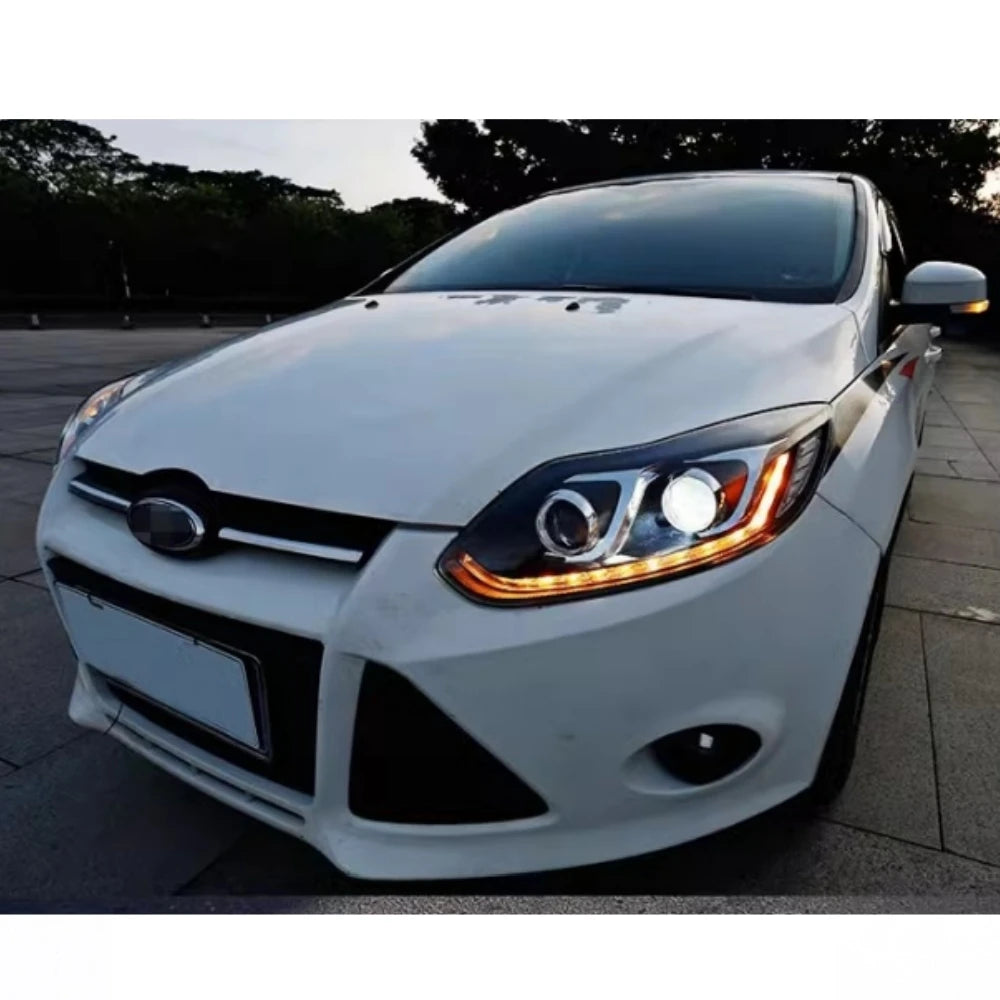 Car Headlight For Ford Focus 2012-2014 LED Light Projetor Head Lamp Front Lamps Daytime Running Light Automotive Accessories