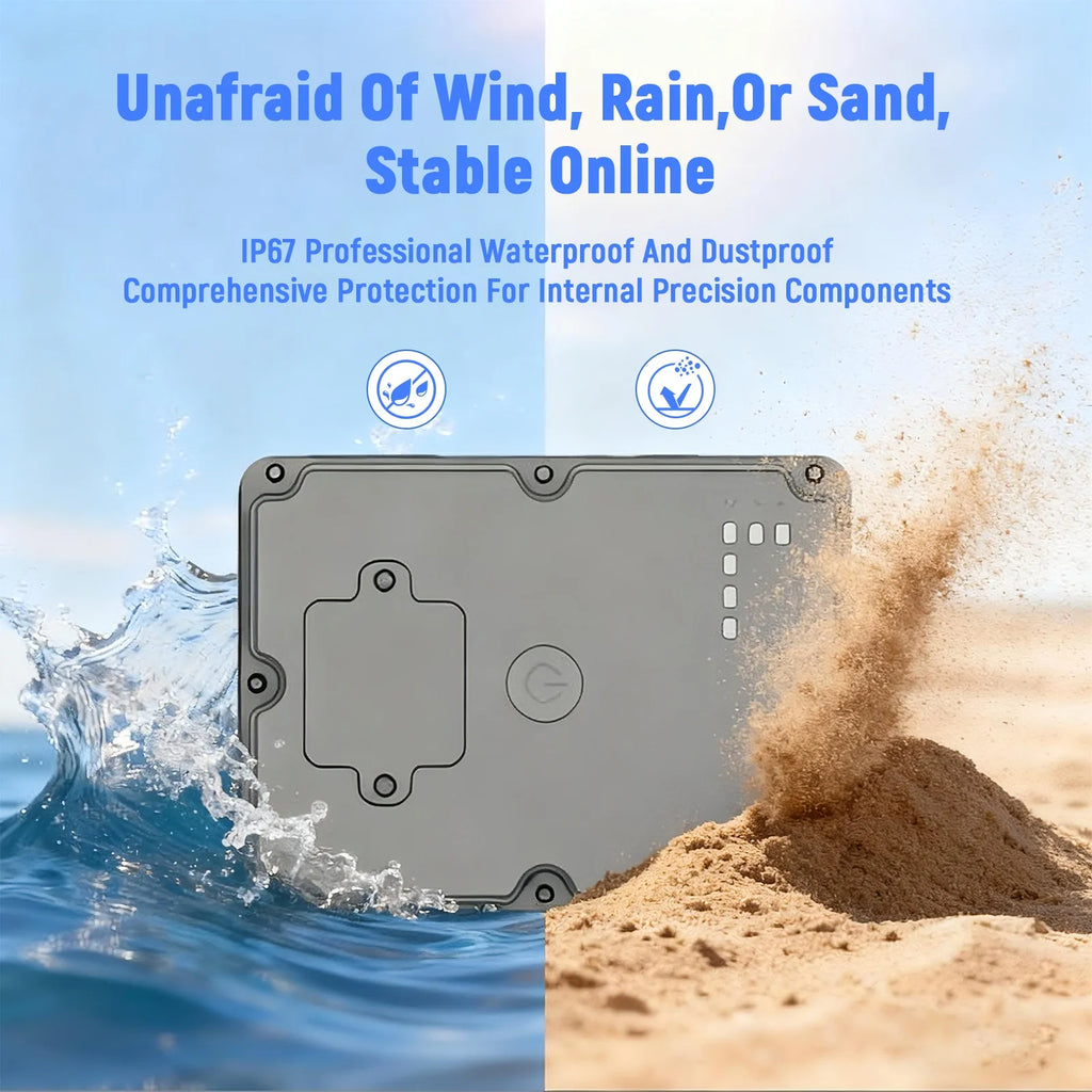 4G GPS Vehicle Tracker 7500mAh IP67 Waterproof 160-Day Long Standby Multiple Alarms Anti-Lost For Cars Trucks With Paid App