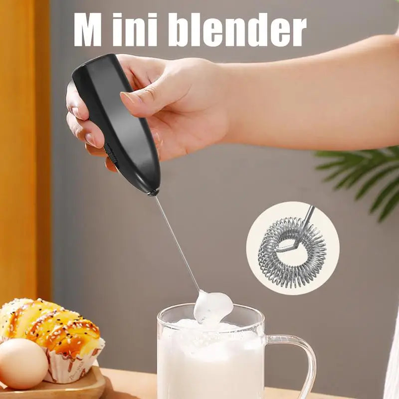 Powerful Milk Frother Wand Electric  Handheld Egg Beater Coffee Beater Egg Frother For Cooking, Mixing Milk, Blending, Whisking