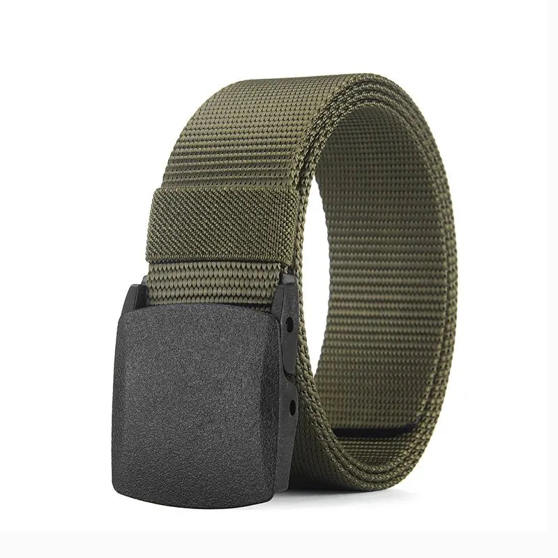 Men's Belt Outdoor Casual Canvas Belt Metal Free Training Nylon Tactical Belt With Pants Jeans Belt Sports Belts For Men Women - Free Item