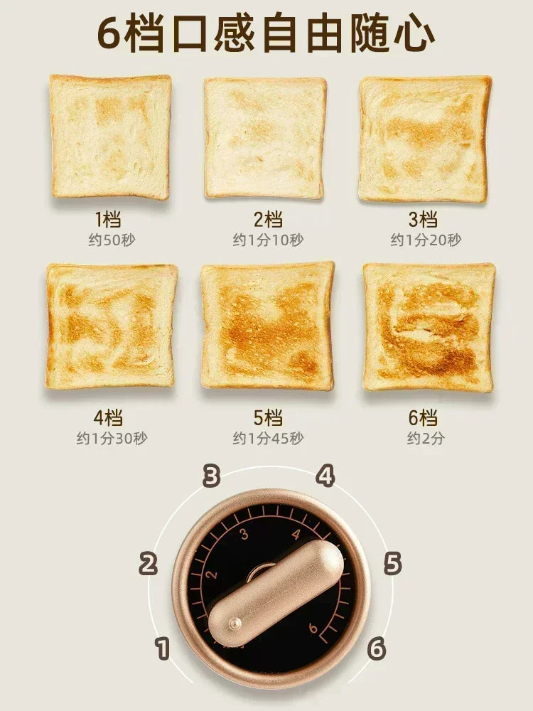 Toaster household bread slice heating sandwich breakfast machine small automatic toast machine