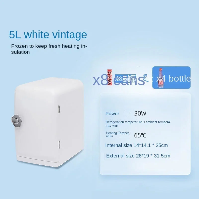 Refrigerator Small Dormitory Household Mini Car Fridge Mini Refrigerator Dual Use in Car and Home Cosmetics Refrigeration