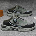 Casual Sneakers - Equipped with a Rotating Button – Comfortable, Non-Slip, and Durable Soles – Stylish Two-Tone Design, Suitable for Casual Wear, Sports, and Outdoor Activities