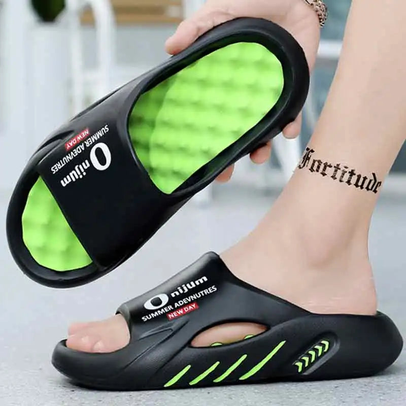 Men's Sandals 2025 Summer  New Arrival Dual-Tone Soft-Sole Outdoor Sports "Step-in Comfort" Beach Large Size Sandals