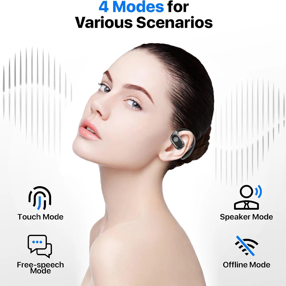 Translation Earbuds AI Earphone Translator 144 Languages Translation Earphones Bluetooth Wireless Headphones Real Time Translate - Free Items Weekend. (50% off).