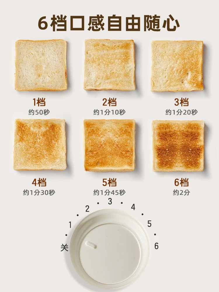 Toaster Household Fully Automatic Heating Sandwich Breakfast Maker Small Toast Slice Spitter Toaster