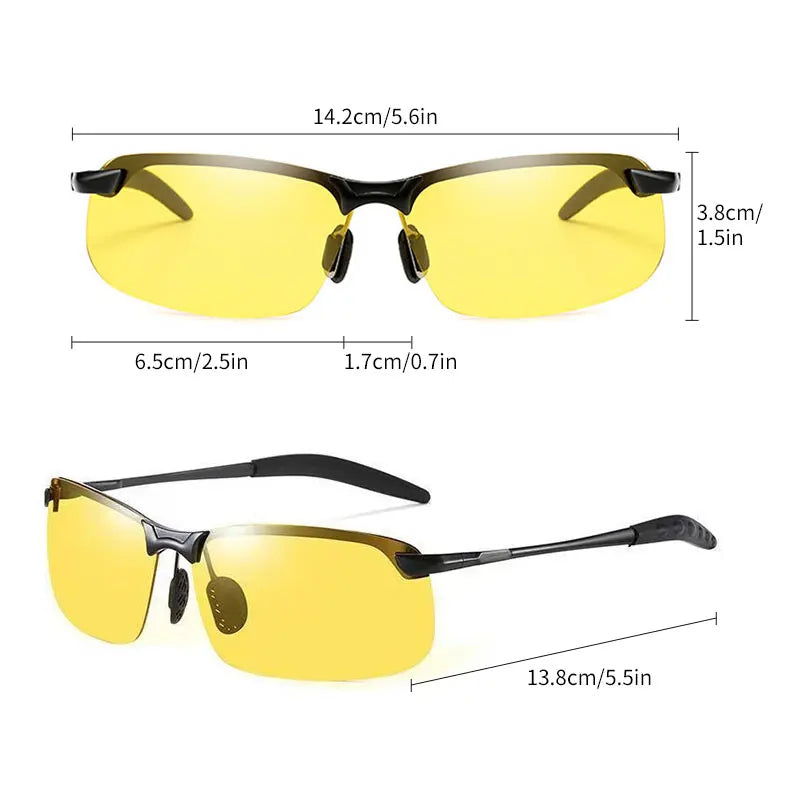 Night Driving Glasses Anti Glare Polarized HD Night Vision Glasses Fashion Driving Cycling Night Vision Glasses for Men Women