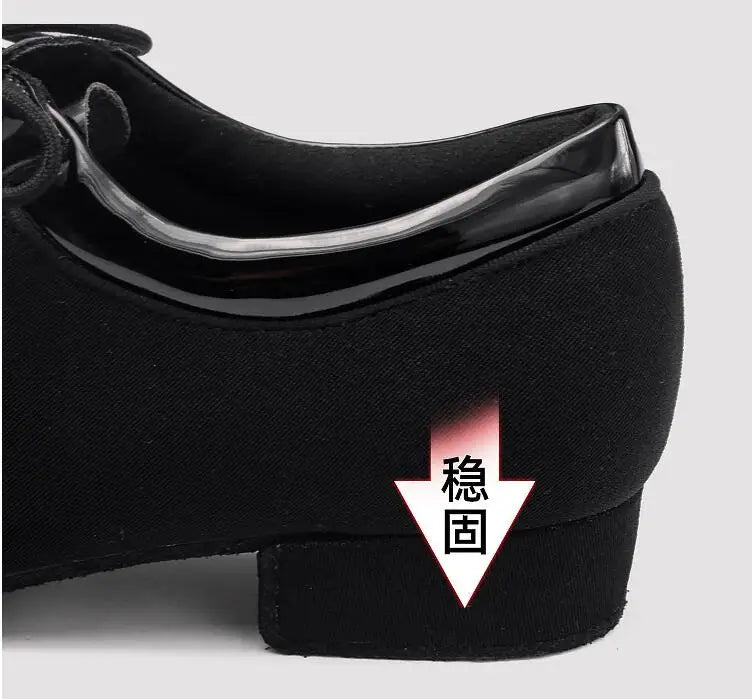 XIHAHA Men Oxford Cloth Standard Dance Ballroom Cloth Straight Outsole Practice Competition Modern Dancing Sport Shoes Sneakers