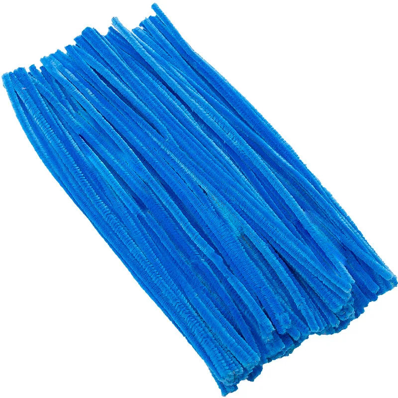 100/200/300/500/1000pcs DIY Plush Chenille Sticks Stem Pipe Cleaner HandCraft part for Spring Xmas Halloween Newyear Easter