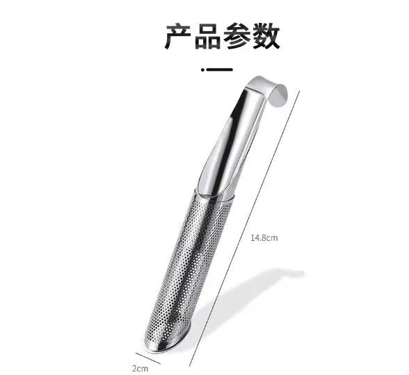 Portable Home Tea Accessories Filter Stainless Steel Tea Maker Piping Design Tea Spoon Brewer Long Handle Metal Creative Cup