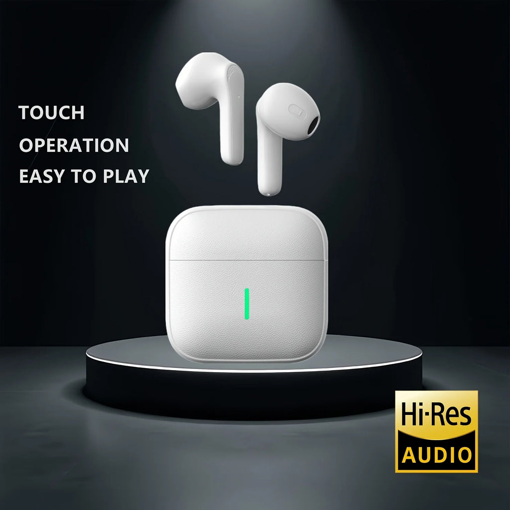 Wireless Earphones With High Bass Stereo Sound, Lightweight Earphones, Type-C Charging,  Suitable For iPhone, Android, Etc, Pad