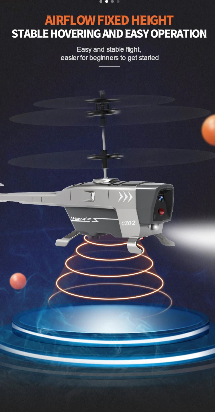 Rc Helicopter 3.5Ch 2.5Ch Rc Plane 2.4G Rc Helicopters for Adults Obstacle Avoidance Electric Airplane Induction Flying Toys