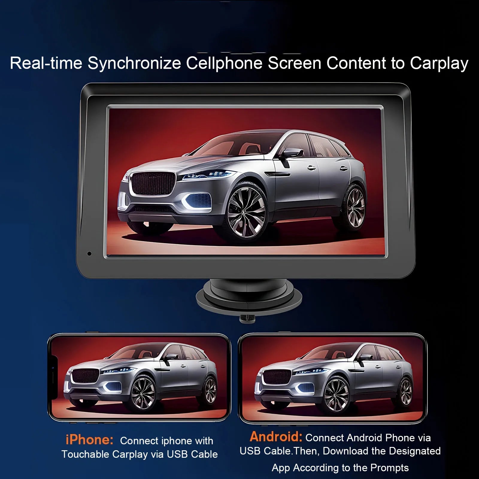 7 inch car stereo is convenient to integrate your smart phone via wired connection or wireless connection to carplay