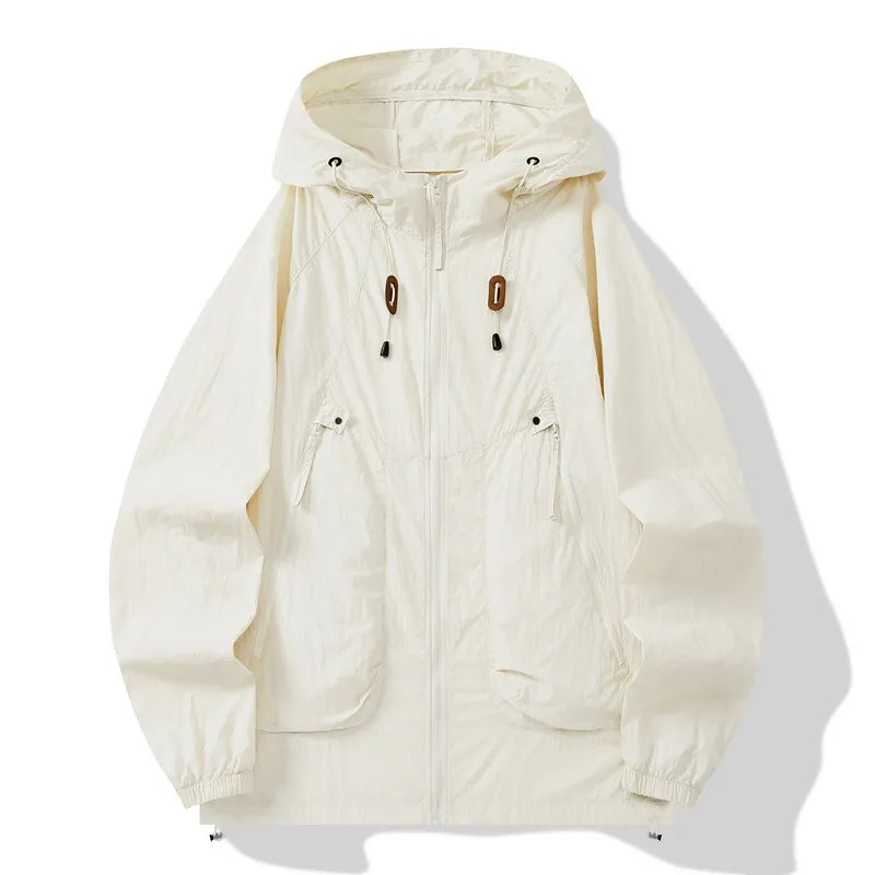 Summer Men's Outdoor Hooded Sun Protect Jackets Man Windbreaker Skin Coats Waterproof Jacket Fishing Rain Couple Camping Outwear