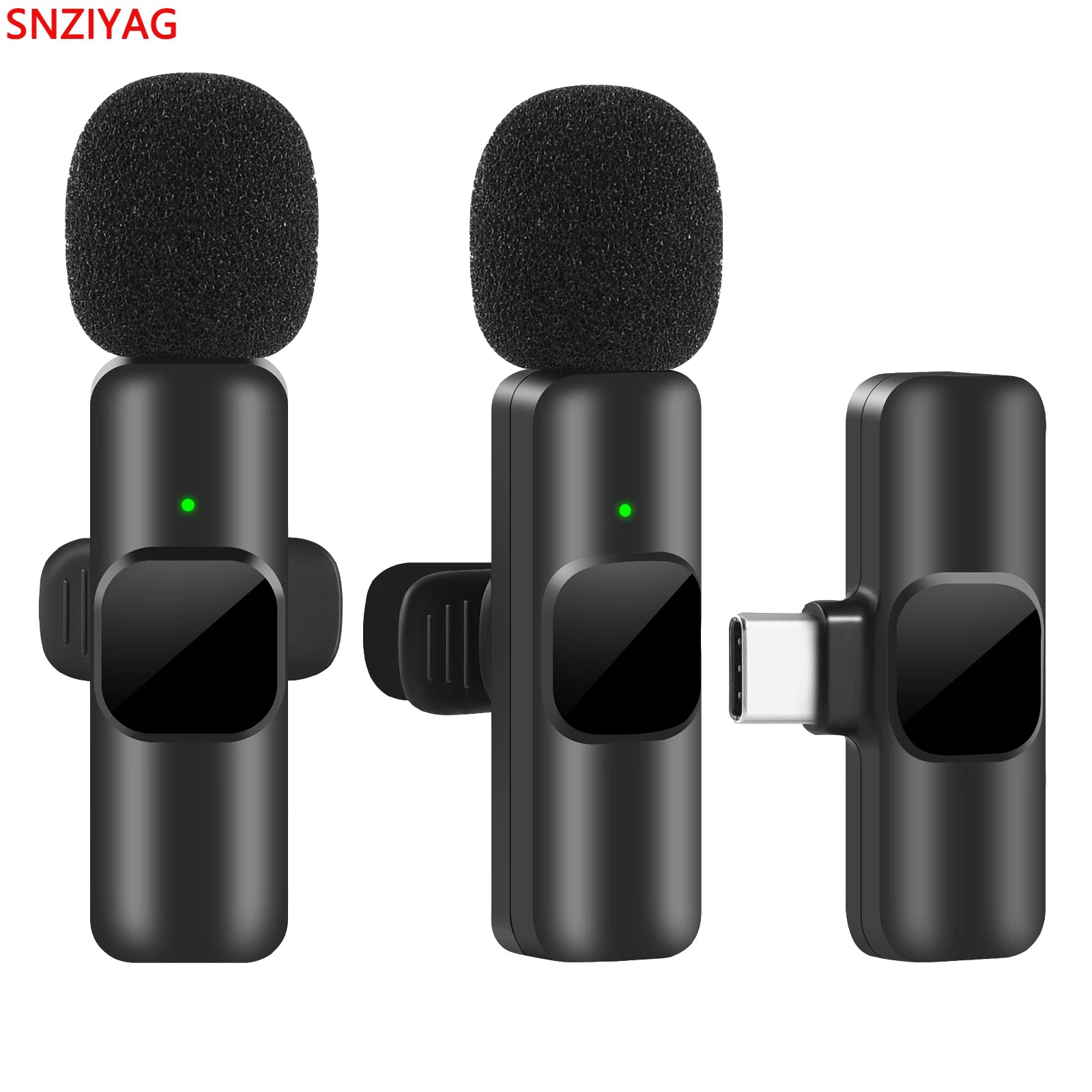 k60 New Wireless Lavalier Microphone Portable Audio Video Recording Mini Mic for Android Live Broadcast Gaming Phone Mic