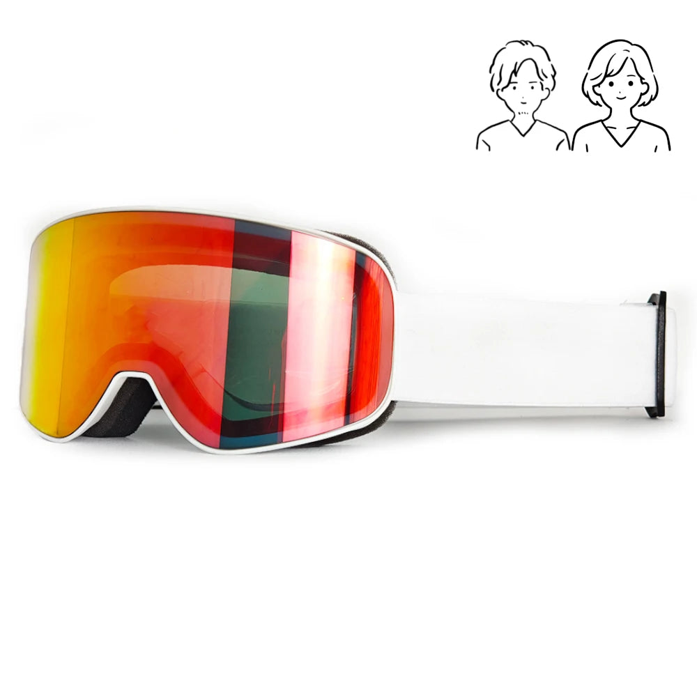 Fashion Adult Ski Goggles HD Lenses Skiing Glasses All Day Wear Snow Mountain Sports Snowmobile Snowboard Accessories