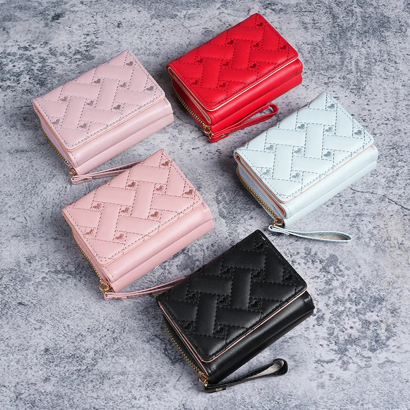 Wallets for Women Kawaii Cute Wallet Luxury Designer Lady Wallet Pink Purse Womens Small Women Leather Wallets Coin Purse