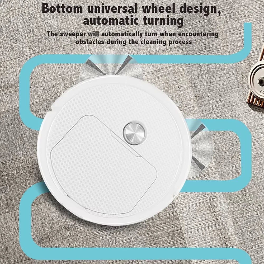 3 In 1 Smart Sweeping Robot Home Mini Sweeper Sweeping and Vacuuming Wireless Vacuum Cleaner Sweeping Robots For Home Office Use