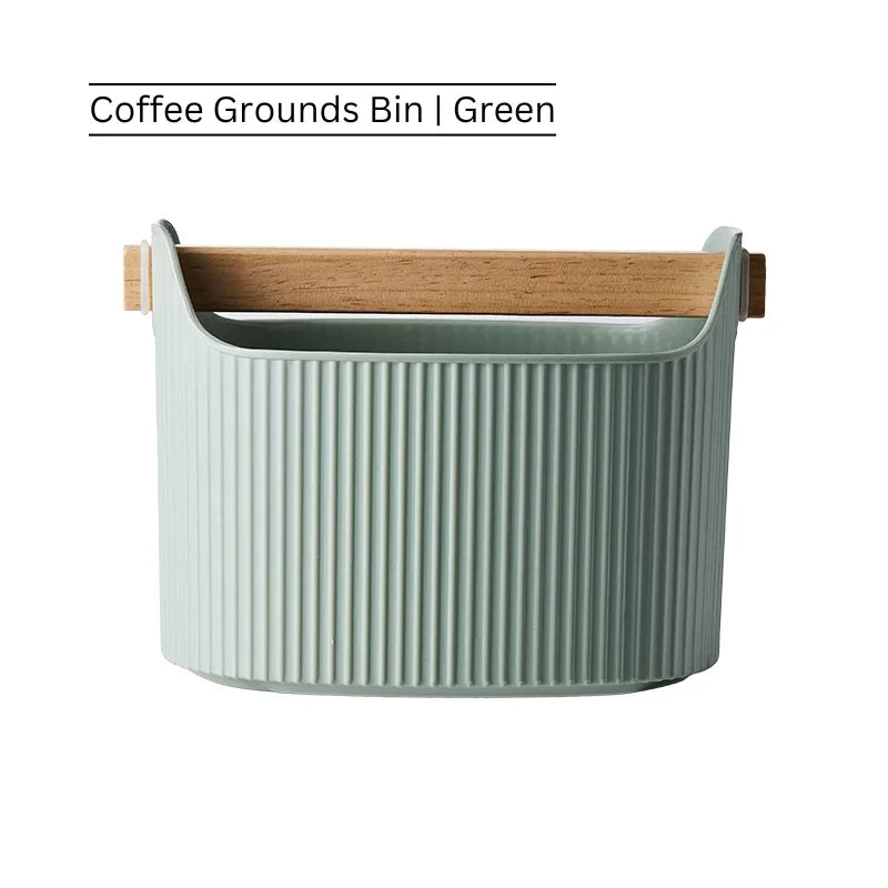 Coffee Knock Box Large Capacity Espresso Grounds Container Powder Beveled Residue Dump Bucket Barista Accessories Maker Tools