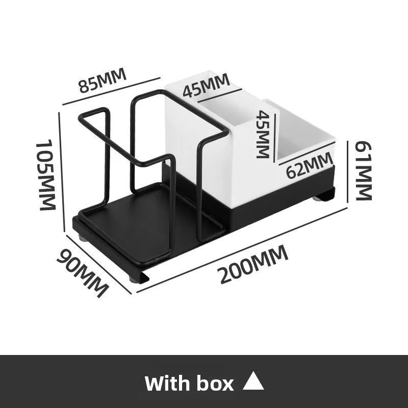 Coffee Tea Bag and Sugar Storage Box - Kitchen Organizer for Milk Packets with Disposable Cup Holder for Bar Counter