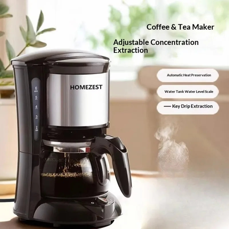 Automatic Espresso Coffee Maker Bean Grinder Milk Frother Fast Heat Compact Home Office Programmable Coffee Makers Black