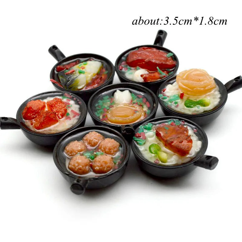 2PCS 1:6 Scale Dollhouse Miniature food Japanese Seafood Noodles Pretend Kitchen food for Blyth,1/6 Doll Accessories - Free Item.