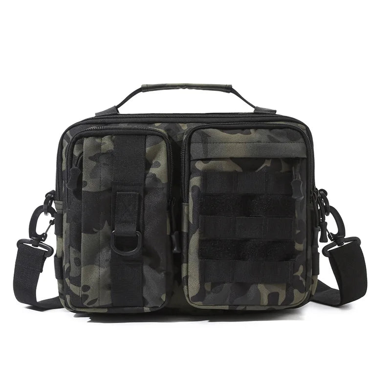 Fishing Handbags Portable Multi-Functional Travel Bag Sling Crossbody Bag Camouflage Outdoor Tactical Shoulder Bag For Climbing