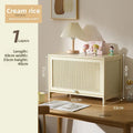 Cream Style Living Room Cabinets Household Bookcase with Door Storage Cabinet Floor Rack Wall Storage Cabinet Home Furniture
