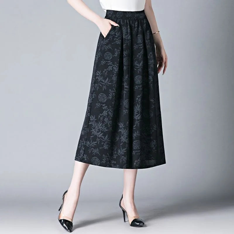 Chinese Style Women's Pants Chic And Elegant New In All Medium Original Clothing Trends 2025 Elastic 90s G Fluid Female Trousers