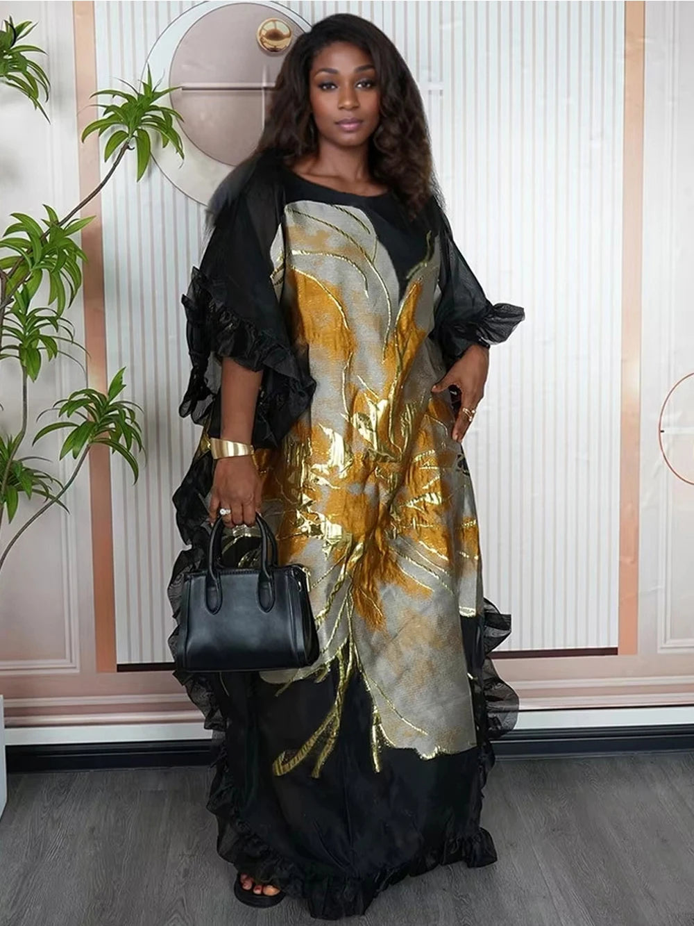 African Dresses For Women Traditional Dashiki Plus Size Boubou Party Evening Gown Dubai Turkey Muslim Kaftan Abayas Clothing