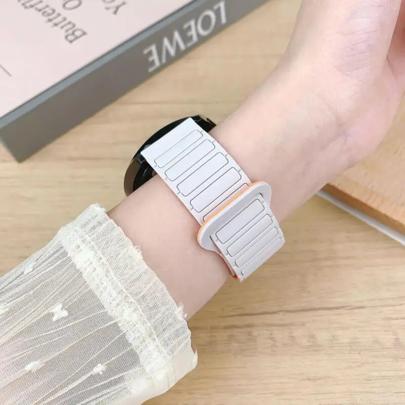 Soft Magnetic Silicone Band For Amazfit Helio Sport Wristband For Amazfit Helio Strap Replacment Bracelet Correa Accessories - Free Item Weekend (50% off).