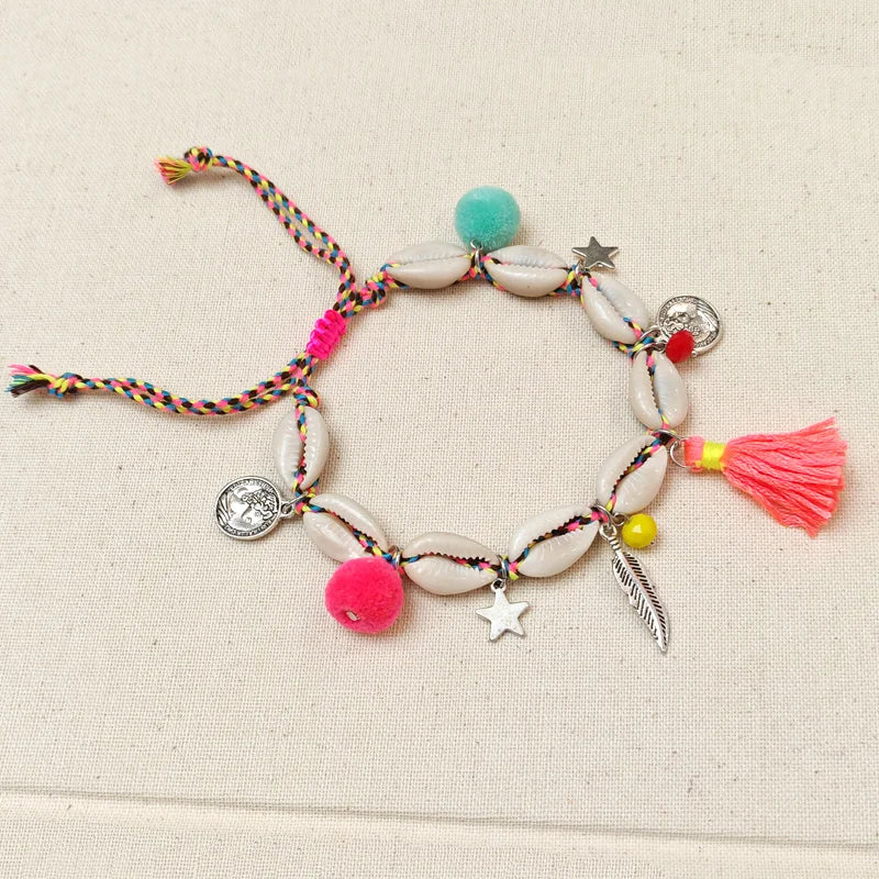 Anklets for Women Handmade Boho Jewelry Summer Beach Barefoot Sandals Bracelet anklet on the leg Female Ankle Strap - Free Item.