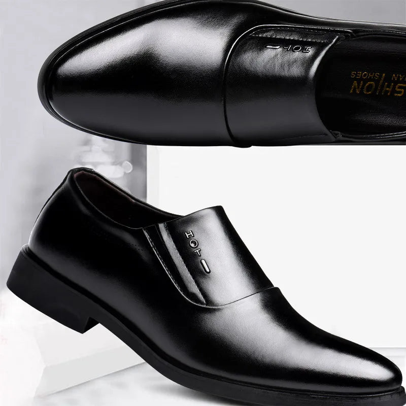 Elegant Men's Dress Shoes 2023 Summer Social Shoes Men's Fashion Elegant Formal Wedding Shoes Men's Set Office Oxford Shoe Men - Free Item Weekend (50% off).