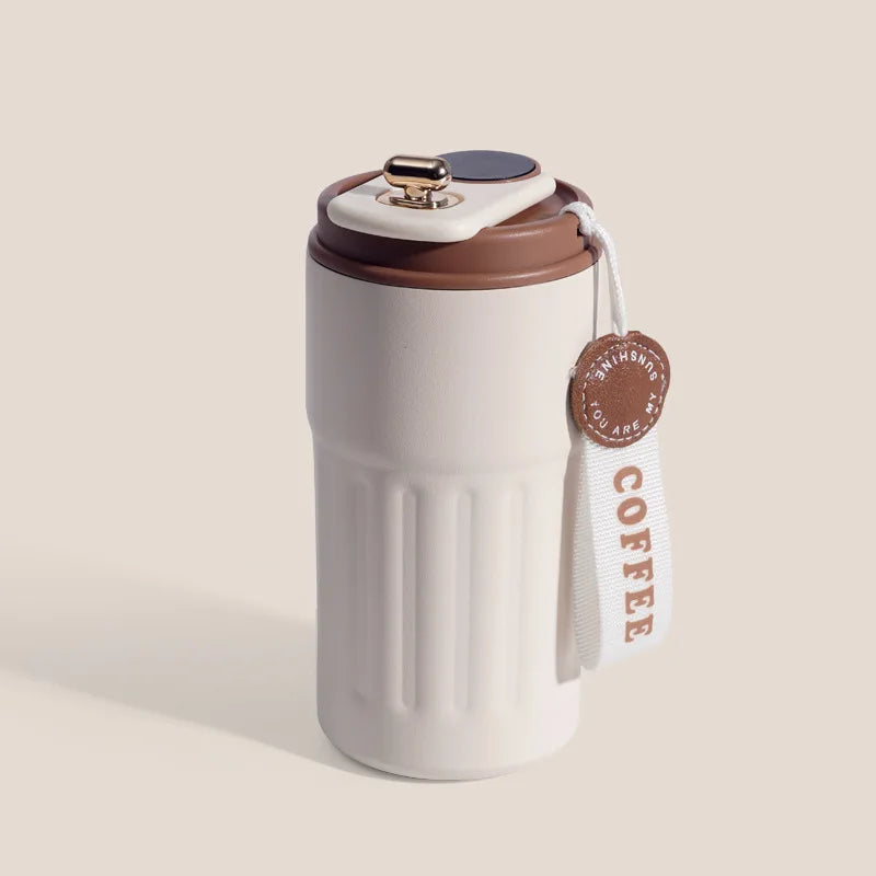 Smart Temperature Display Coffee Thermos, Unisex Portable Stylish Minimalist Gift Mug