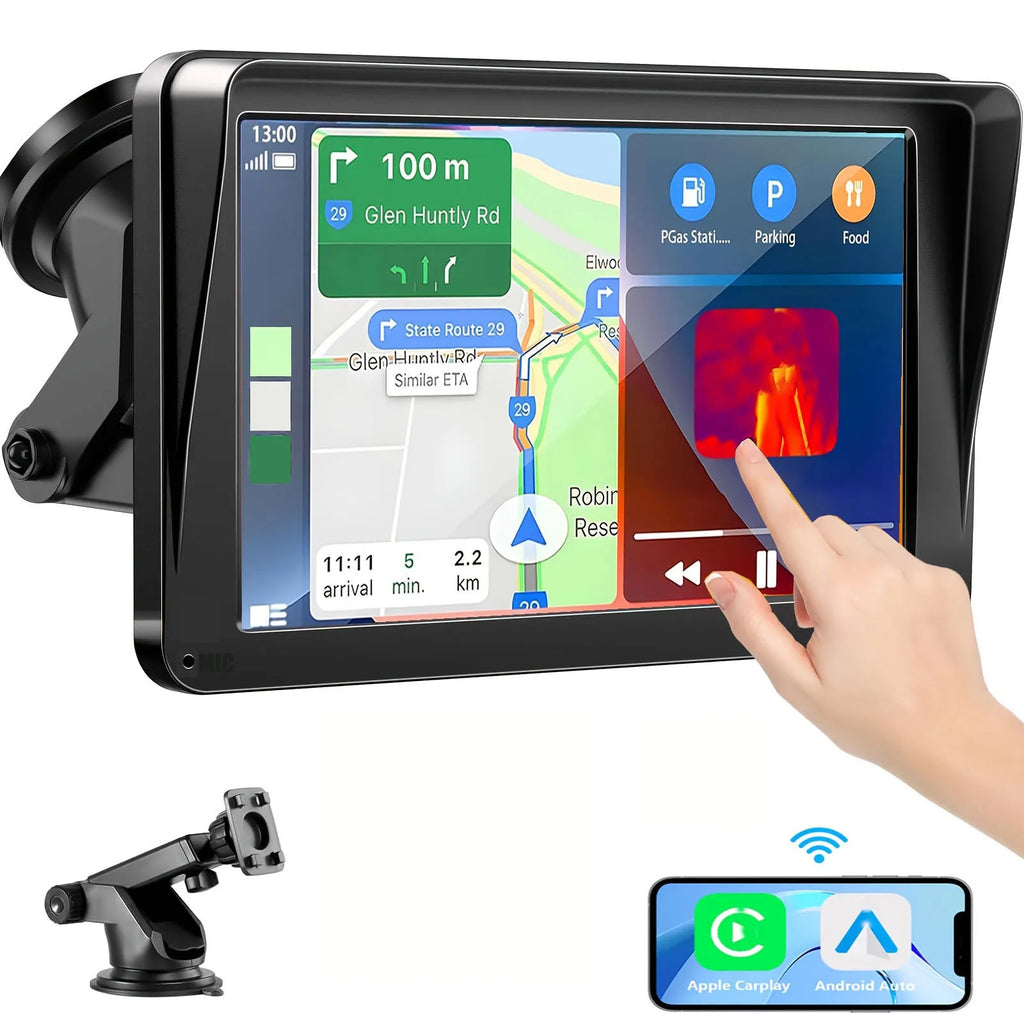 7 inch car stereo is convenient to integrate your smart phone via wired connection or wireless connection to carplay