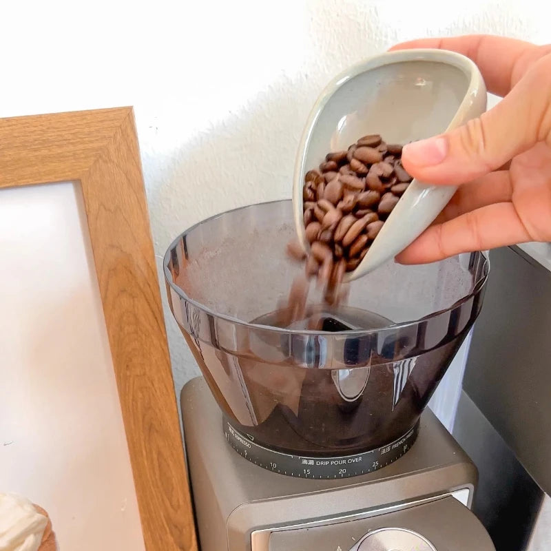 Coffee Bean Dosing Cup Bean Dispenser Ceramics Bean Measuring Tray Tea Coffee Accessorie