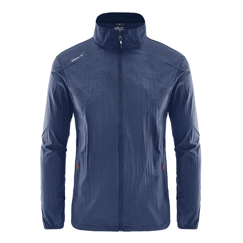 Summer Jackets Men Windbreaker Coats Male Sunscreen Clothing Traveling Camping Jacket Ultrathin Cycling Fishing Tops Hiking Wear