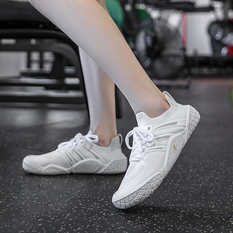 Gym Shoes for Men Women, GallonShark Comfortable Barefoot Sneakers with Anti-Slip Sole for Weightlifting & Training