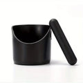 Espresso Knock Box Coffee Grounds Powder Bucket Barista Style Coffee Knock Container with Removable Knock Bar and Non-Slip Base