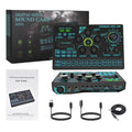 FUHAM SX91 48V Audio Mixer with Voice changer,Podcast Mixer,Sound Card for Phone Gaming Karaoke Studio Live Streaming Podcast
