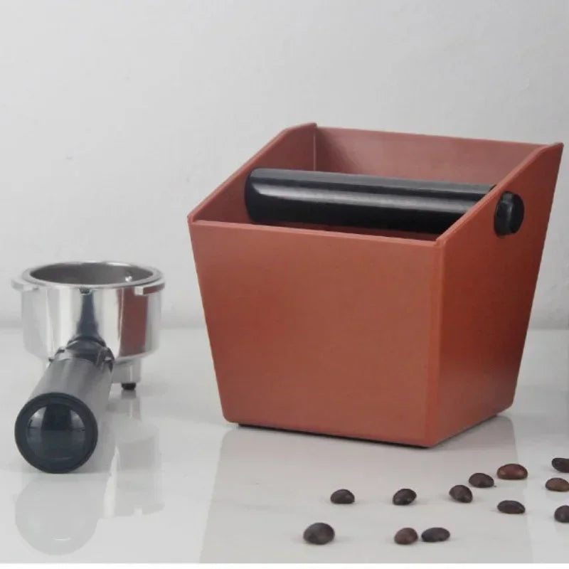 Coffee Knock Box Espresso Grounds Container Coffee ABS Bucket Anti Slip Powder Beveled Residue Barista Accessories Maker Tools