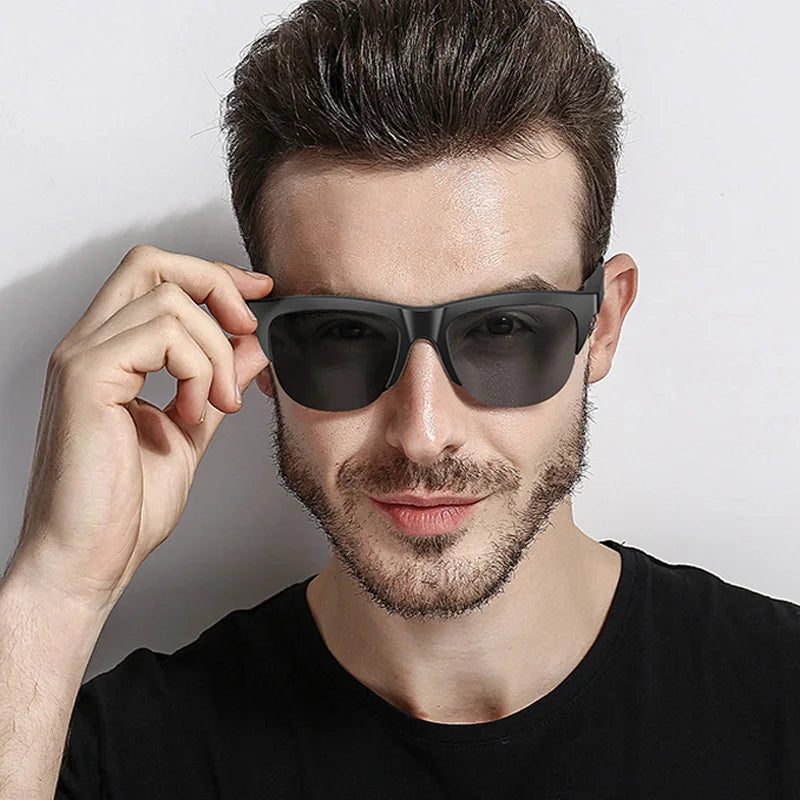 New Smart Bluetooth V5.3 Sunglasses Glasses Call Outdoor Sports Headphones Black Touch Control UV For Men And Women