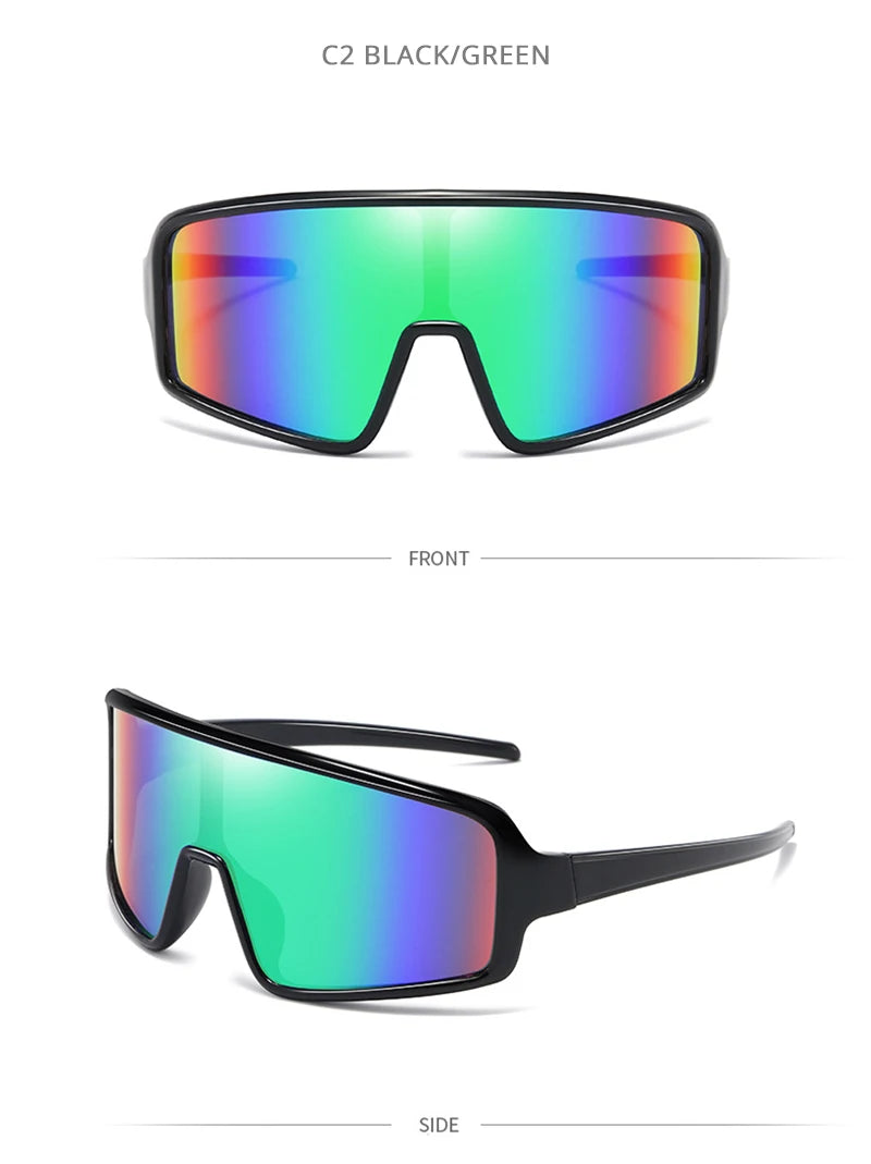Fashion Big Sport Sunglasses Men Women Brand Designer Oversized Sun Glasses Unisex Luxury Driving Hiking Cycling Goggle Shades