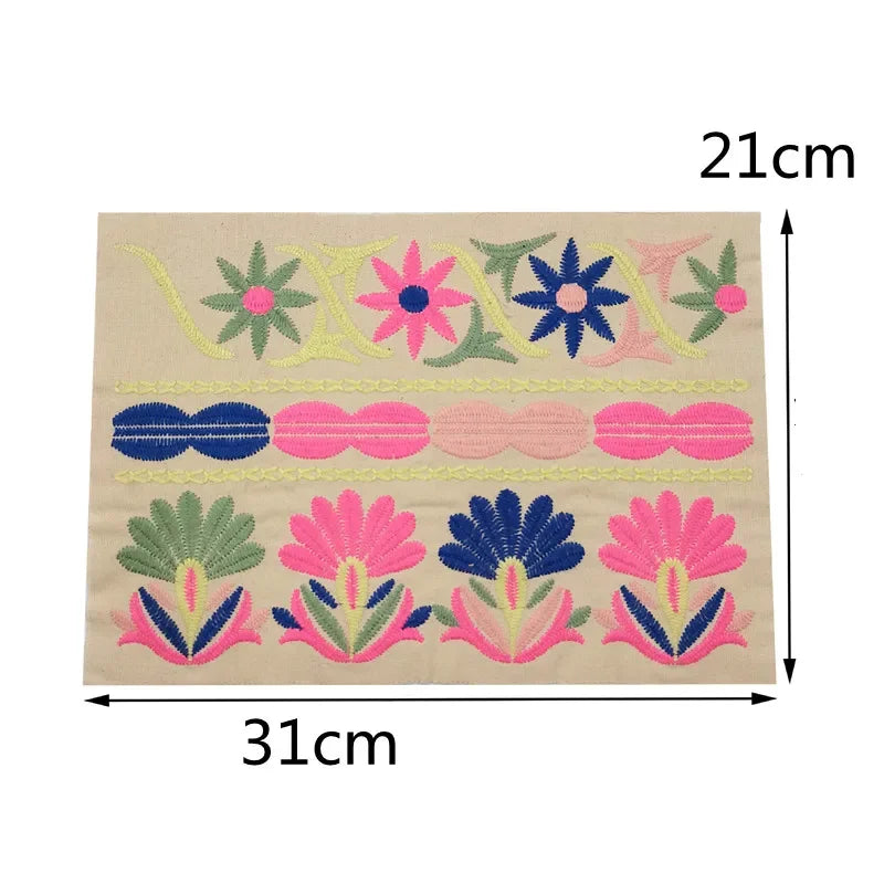 1pcs Embroidered Patches for Clothing Sewing on Appliques Dress Decor